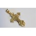 Золотой крест с бриллиантами 16.55г